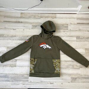 CLEARANCE! Nike NFL Denver Broncos Youth Size XL18 Salute to Service Hoodie Camo